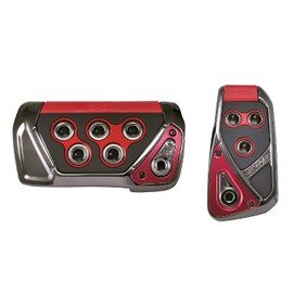 Carmate Car Pedal Set RAZO GT SPEC AT - SS Fits: Prius, Hustler, others, model: RP109RE, red