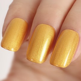 TUTUYU Gold Glitter Gel Polish,15ml UV/LED Soak Off Sparkly Shimmer Gold Yellow Gel Nail Polish Kit for Manicure Salon or DIY Nail Art at Home,Party Holiday Color Gel Gift - GP0089