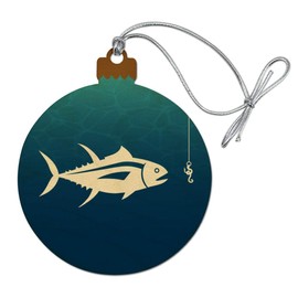 GRAPHICS & MORE Tuna Fish Fishing Fisherman Wood Christmas Tree Holiday Ornament