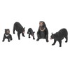 5pcs Black Bear Figure Toys Realistic Wild Animals Bear Action