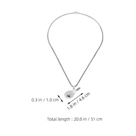 Beaupretty Colgante de raquetas de tenis cadena de cuello para hombres collar de acero inoxidable collar de raqueta para hombre collares para hombres y mujeres Silver