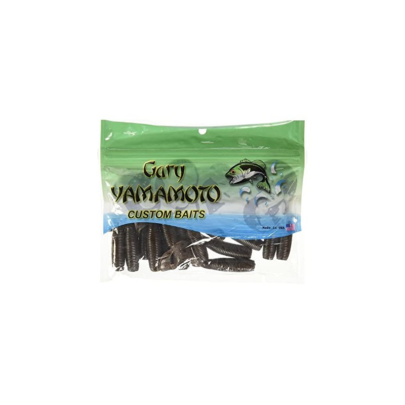 Yamamoto 5" Super GRUB Cinnamon W/Large Black Flake (20 Pack)