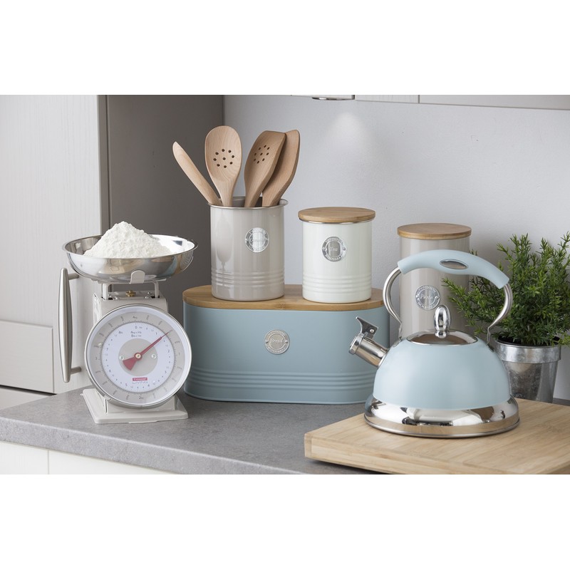 Typhoon TYP Tea Canister 1L CRM 1400.974, Steel, Cream, 11