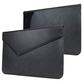MacBook Pro Touch 15" (2016, 2017) Sleeve, Snugg - Slate Grey Leather Sleeve Case Protective Cover for MacBook Pro Touch 15" (2016, 2017) 15" Touchbar