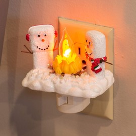4.5" Marshmallow W/Holly Xmas