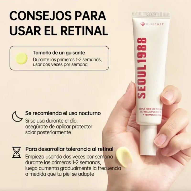 2pcs Ksecret Seúl 1988 Crema De Ojos Antiedad 4% Retinal30ml