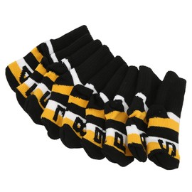 9pcs Iron Headcover, Portable Polyester Knitted Wool Iron Head Cover Protector with Numbers (Black)