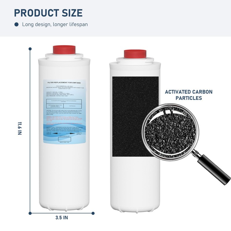 51300C Water Replacement Filter (No Chip) Compatible with Elkay 51300C