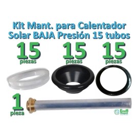 Kit  Barra Magnesio, Empaques Y Conos Para Solar De 15tubos                                                                                           