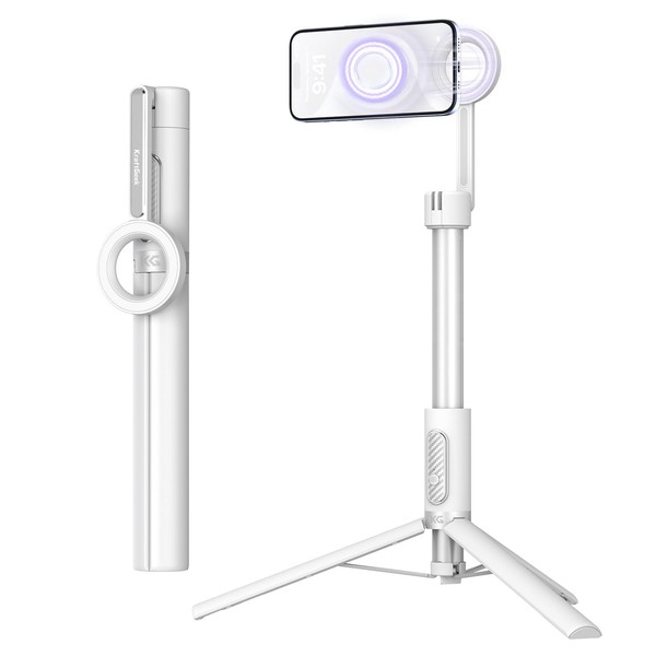 KraftGeek Magnetic Selfie Stick Tripod for iPhone, 64” Phone Tripod