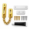Stainless Steel Door Chain Lock, Heavy Duty Spring Loaded Press
