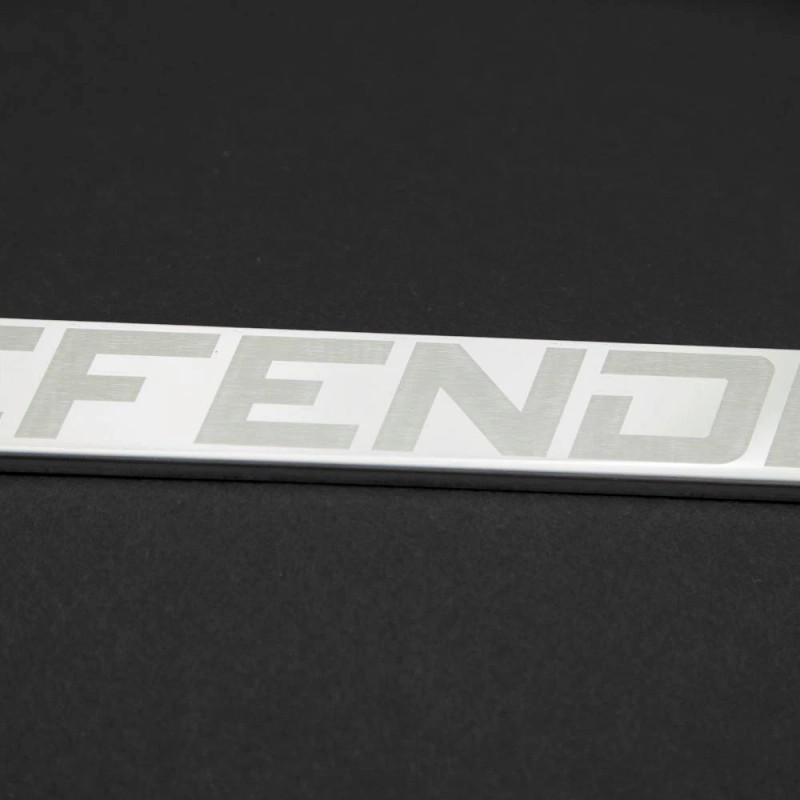 KA DEPOT 1x Defender Laser Engraved Stainless Steel License Plate