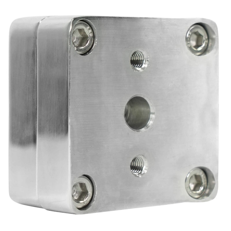 Rockville MAC360C (2) 360-Degree Swivel Tower/Surface Mount Clamps, Marine-Grade Aluminum,