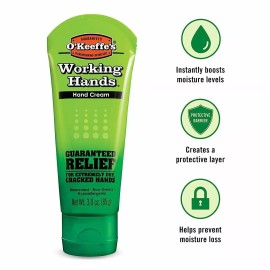 O'Keeffe's 3 Pack O'Keeffe's Working Hands Hand Cream For Extremely Dry Cracked Hands 3 Oz