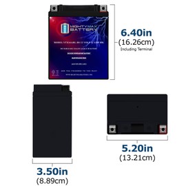 Mighty Max Battery YTX14AHL 12V 12Ah Battery for Suzuki GS1150E, S 1983-1986