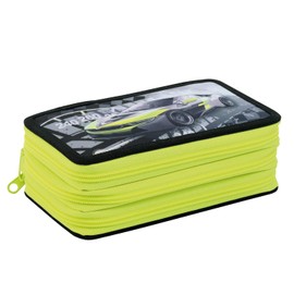 Eberhard Faber Triple Decker 577423 Pencil Case, multicoloured, Race Car