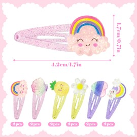 Haarspangen, Baby-Haarspangen, Mädchen-Haarspangen, Kleinkind-Haarspangen, Baby-Haarspangen, Mädchen-Haarspangen für Kinder,bunte kleine Haarspangen für Babys, Mädchen, Kleinkinder (6 Paar)
