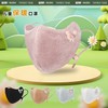Cute Character Kids' Faux Rabbit Fur Winter Mask with 3D Breathable Eye Protection Free Size/White 3ea