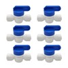 BesNPT 6PCS 3/8" OD Quick Connect Ball Valve for Reverse