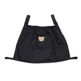 Stroller Cargo Bag Bottle Nappy Storage Bag Multifunctional Hanging Storage Stroller Organizer for Home Black