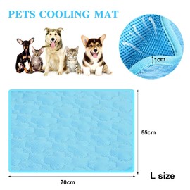 Cooling Mat for Dogs, 55 x 70 cm, Self-Cooling, Puppy Pads, Washable, Cooling Mat for Dogs and Cats, Self-Cooling, Pet Cooling Mat, Pet Ice Pad