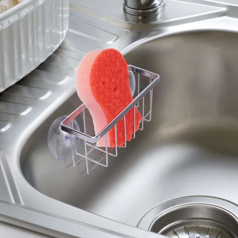 HLOOL Kitchen Sink Sponge Holder, Kitchen Sink Caddy, Sponge Holder