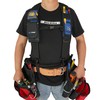 MeloTough Magnetic Suspenders Tool Belt Suspenders with Large Moveable Phone