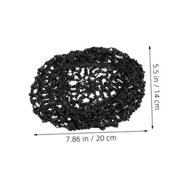 WOONEKY Professional Hairnet for Women Soft Rayon Sleep Cap Mesh Cover Comfortable Crochet Snood