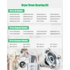 WE25X205 WE25M40 Dryer Drum Bearing Replacemnt Kit Fit for GE