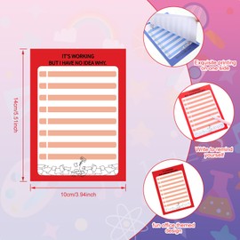 Yeaqee 12 Pcs Funny Notepads for Coworkers Fun Novelty Note Pad Sarcastic Memo Pads Funny to Do List Notepad Assorted Funny Office Gift for Coworkers Teacher Work Supplies, 5.5 x 3.9 Inch 30 Sheets