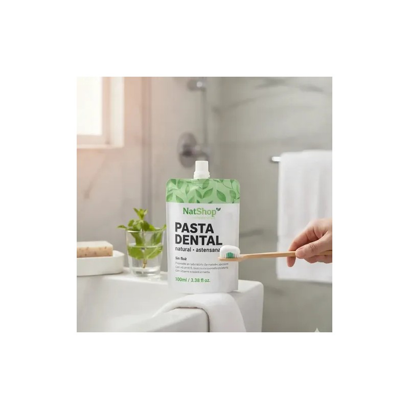 Set 3 Pastas Dental Menta Orgánica Sin Fluoruro 100g Natshop