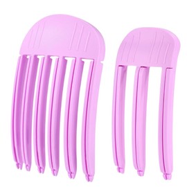 NHQZ Volume hair clip, volume clips hair, volume clip for the hairline, 2 x hair volume roller clip, fixed forehead hair pin for long and short hair, voluminous hair band (dark pink)