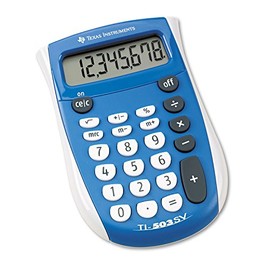 Texas Instruments TI503SV TI-503SV Pocket Calculator, 8-Digit LCD