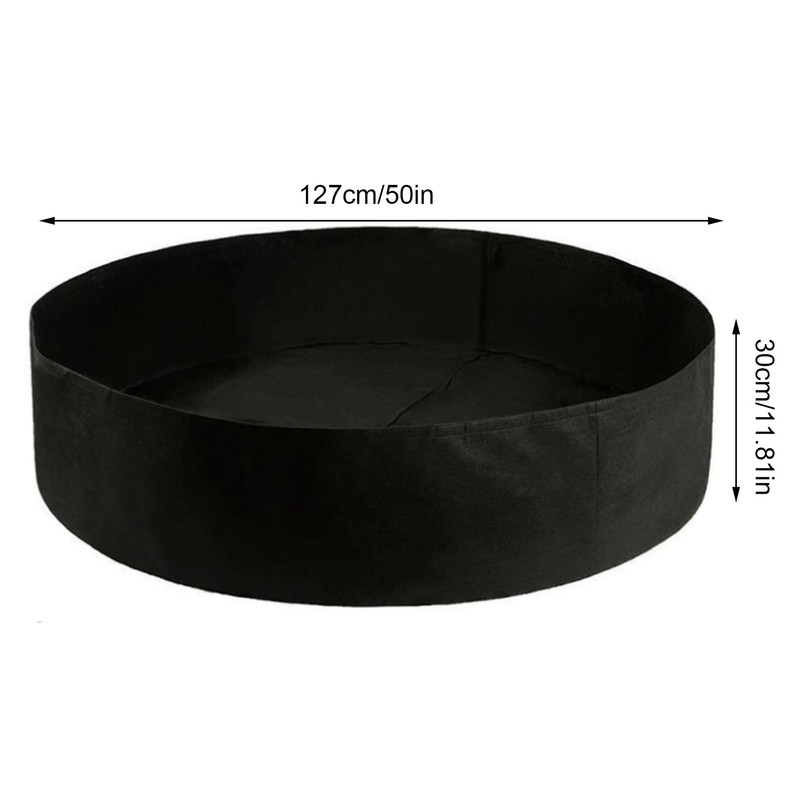 100 Gallon Round Planter Grow Bag Breathable Planting Container for