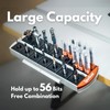 SpeTool Router Bit Storage Rack, Versatile 14 Bit Bases for