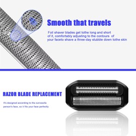 Pro Head Shaver Replacement Blades Compatible with MANSCAPED The Handyman，Long Hair Leveler and Foil Blades for Portable Men's Travel Facial Hair Comb (2 pack)