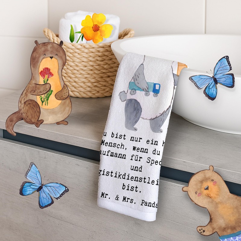 Mr. & Mrs. Panda Guest Hand Towel Merchant for Freight