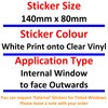 6 x Stickers These Premises are Protected by CCTV Video