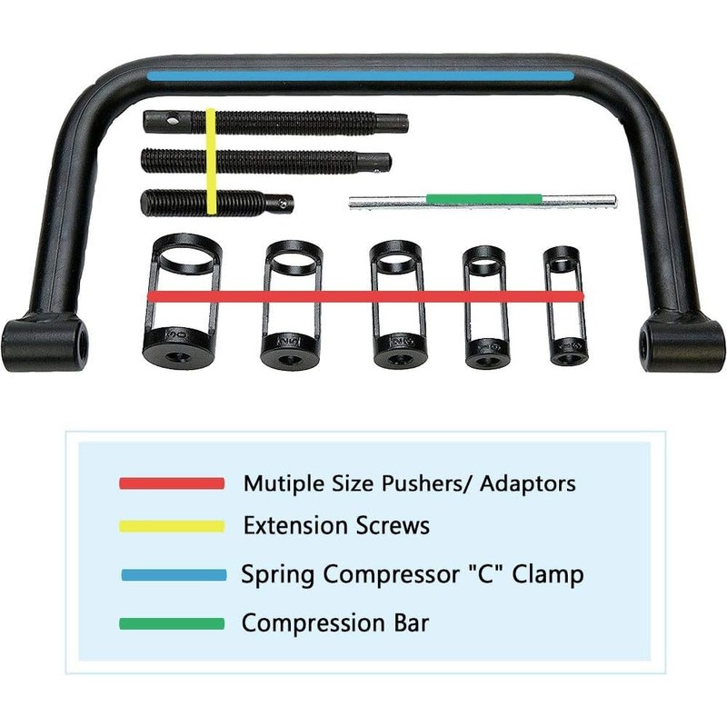 MOSTPLUS Engine Overhead Solid Valve Spring Compressor Automotive Tool C