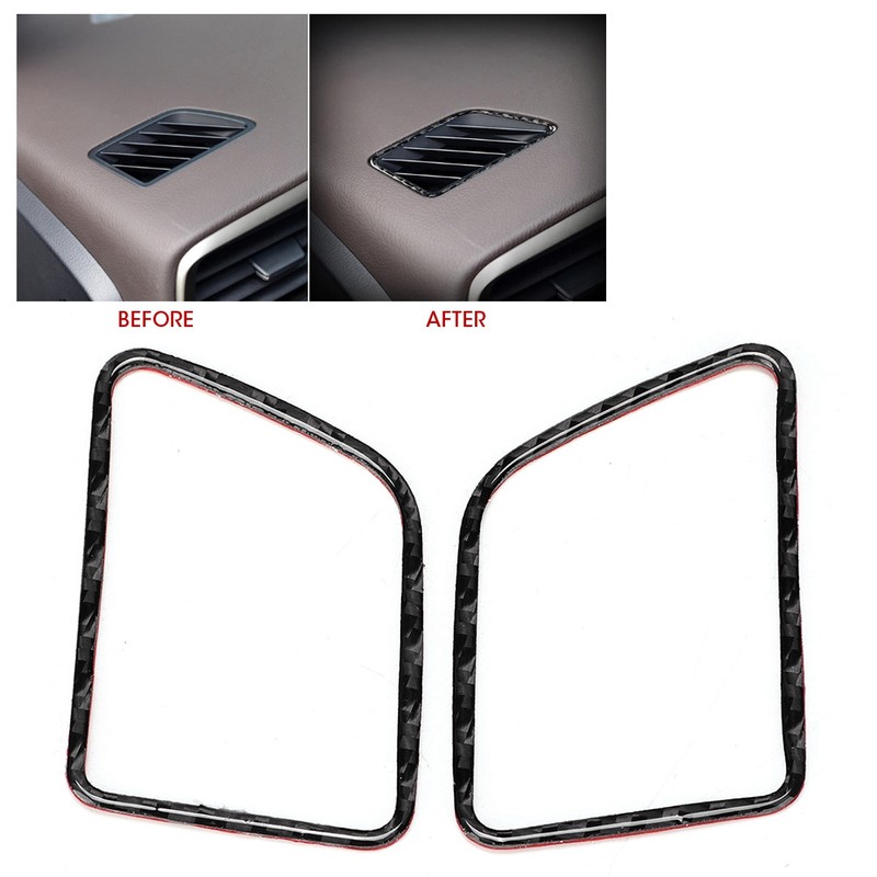 Carbon Fiber Car Air Condition Vent Panel Decoration Fit for