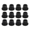 sourcing map 12 Pieces Black Plug Holes, H12 Waterproof Rubber