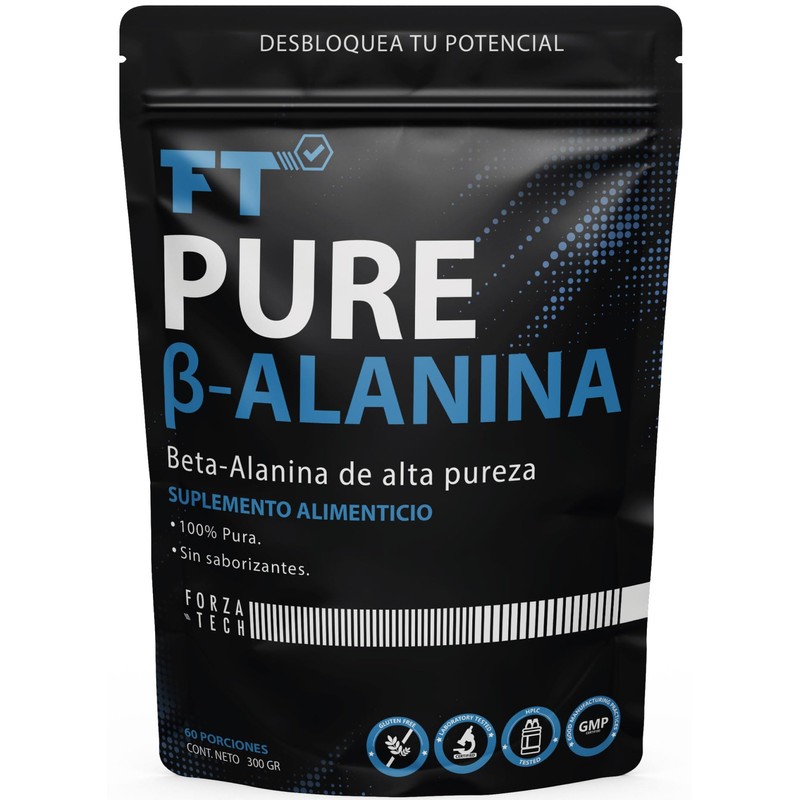 ForzaTech Beta Alanina 100% de Alta Pureza en Polvo 300g
