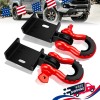 YIYITOOLS Front Demon Tow Hook Mounting Bracket with 3/4" Shackles
