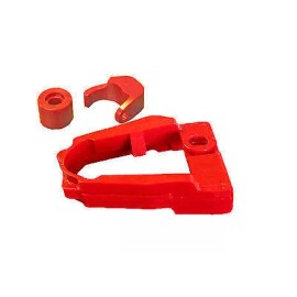 HFM 1986 1987 Honda TRX 250R Four Wheeler TRX250 Chain Guide Slider Roller Rub Red