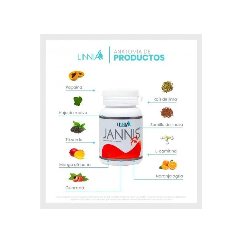 Suplemento En Cápsula Linnia Jannis Ft X 20g