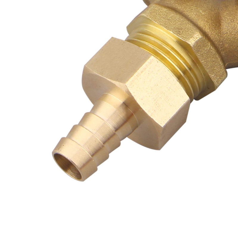 DERPIPE 3 Way Shut Off Ball Valve, 3/8" Hose Barb