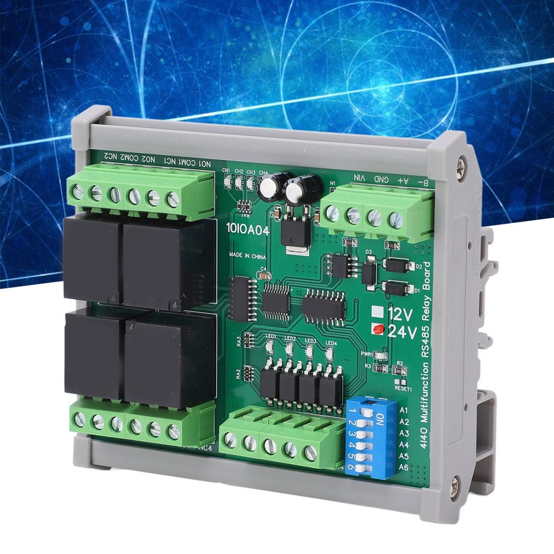RS485 Relay Module 4 Channel RTU PCB Board with Housing