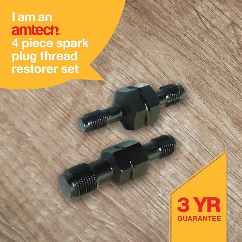 Amtech I3666 Spark Plug Thread Repair Kit, 4 Pieces, Thread