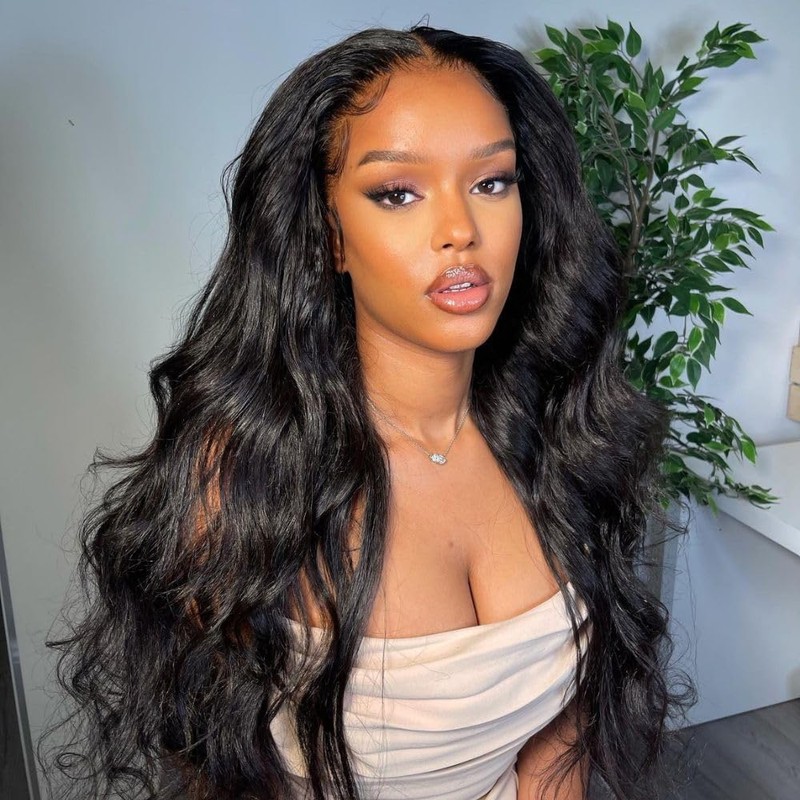 X-TRESS Body Wave Lace Front Wig, HD Glueless Lace Front