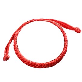 Mnyixsi Fashion Adjustable Red Rope Bracelet for Couple, Hand Knitting Colorful Friendship Braided Bracelet String Rope Accessories, Jade Stone Beads Foreboding Good Things Jewelry Style 1